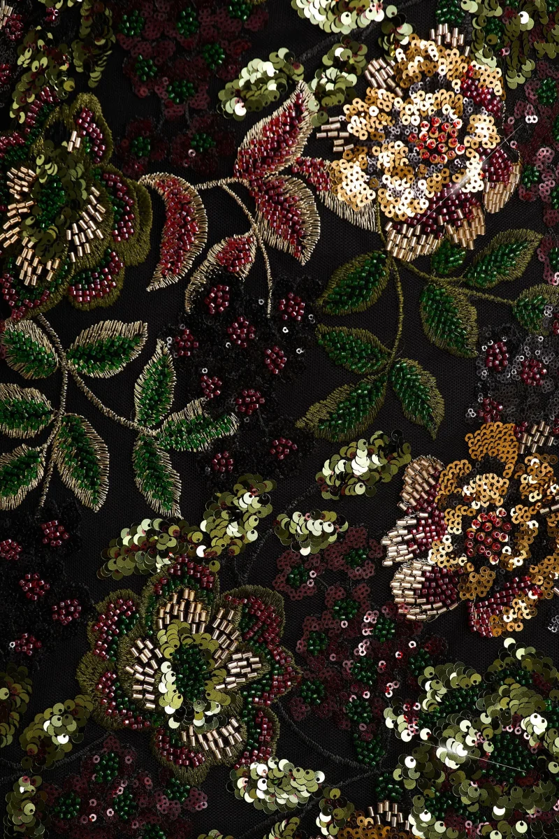Moonlit | Vestido Corto de Malla con Lentejuelas y Cuello Redondo - Imagen 7