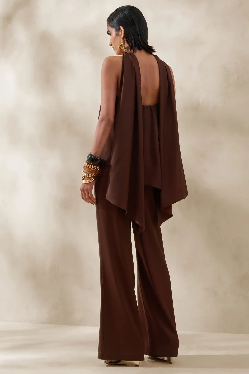 Seloria | Marrón Pierna Ancha Pantalón - Imagen 3