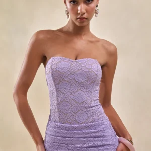 Vissia | Body Bandeau Lila De Encaje