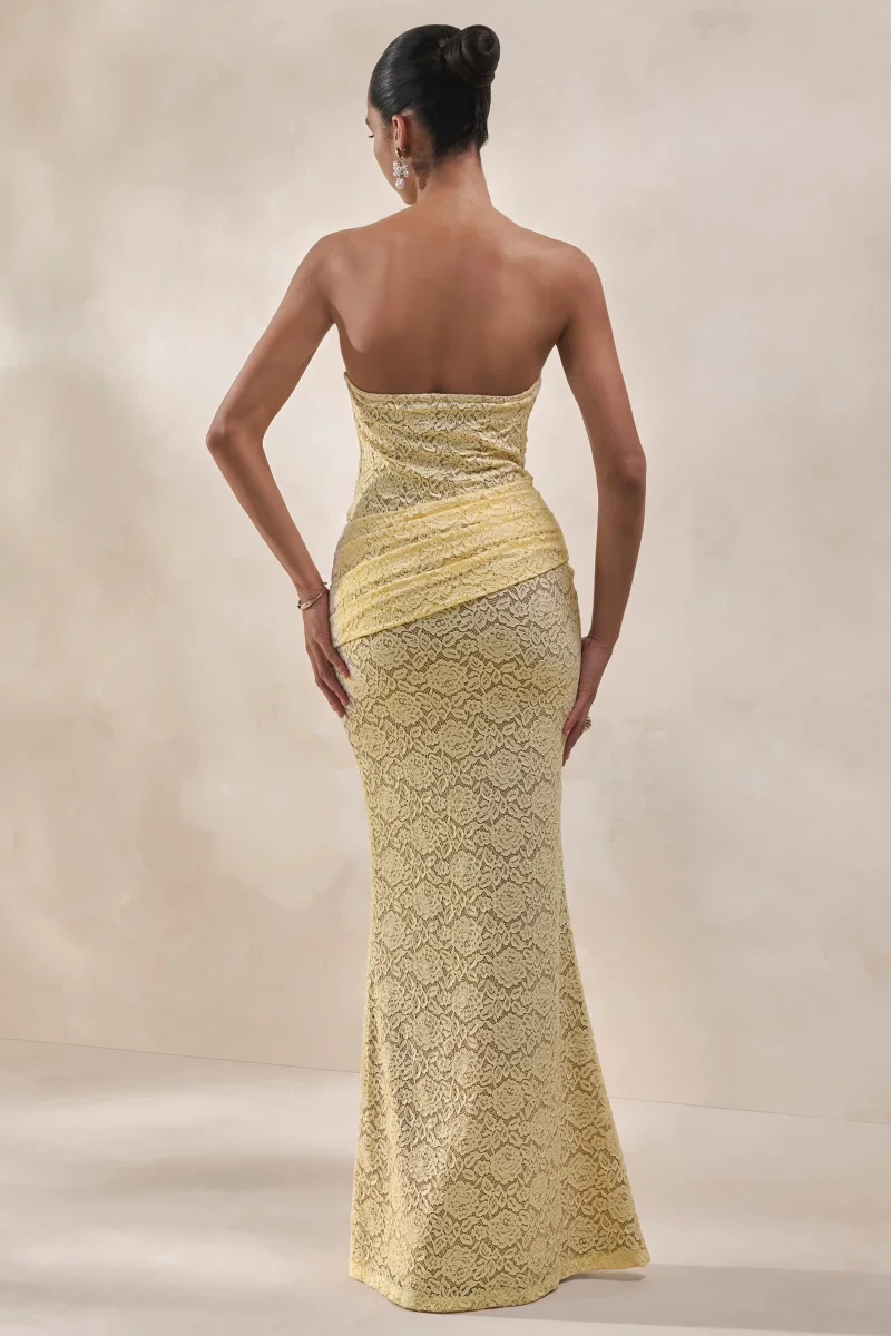 Vissia | Body Bandeau Limón De Encaje - Imagen 3
