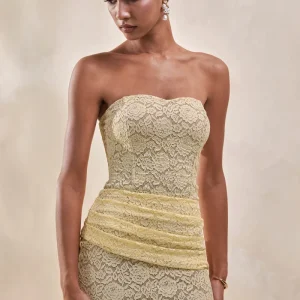 Vissia | Body Bandeau Limón De Encaje