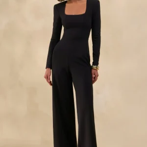Elasse | Mono Negro de Escote Cuadrado