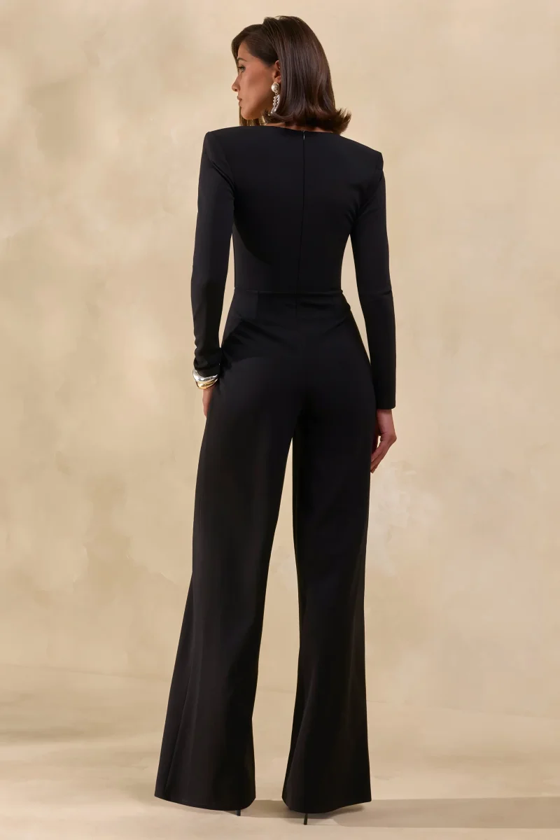 Elasse | Mono Negro de Escote Cuadrado - Imagen 3