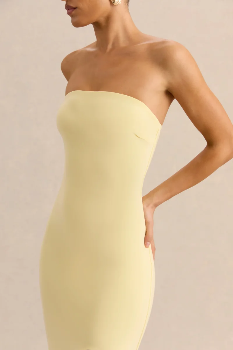 Melva | Limón Bandeau Vestido Largo - Imagen 7