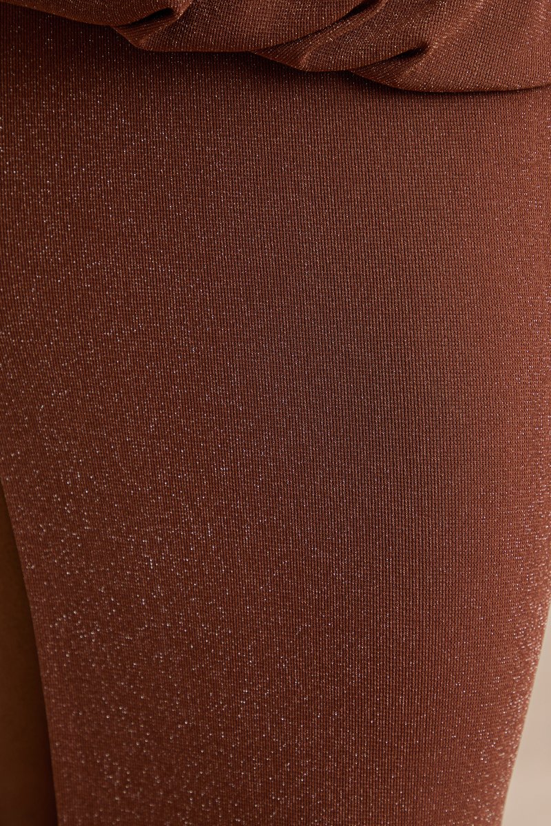 Velia | Vestido largo color champán con escote extremadamente pronunciado y abertura alta delantera - Imagen 7