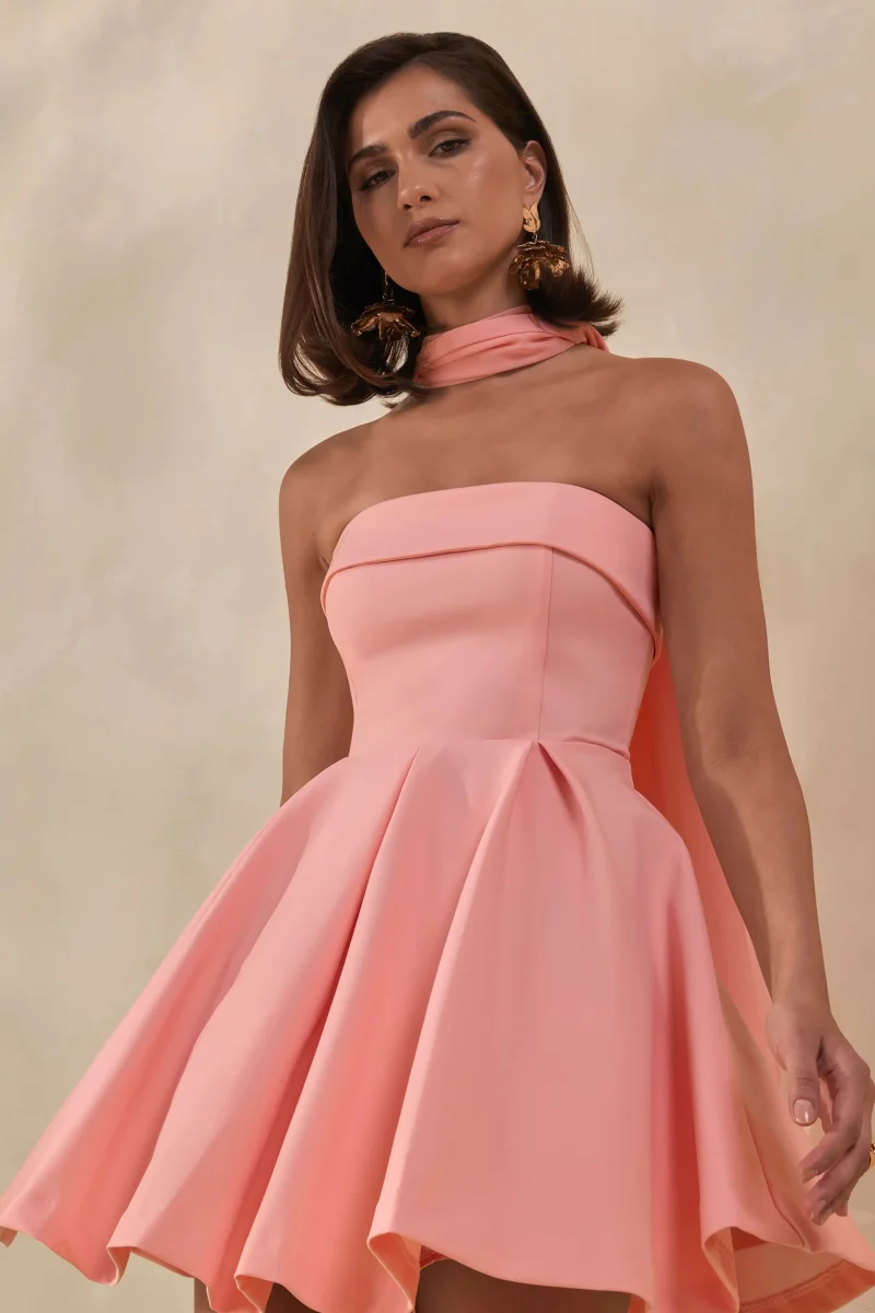Bruna | Pañuelo De Gasa Rosa Claro - Imagen 5