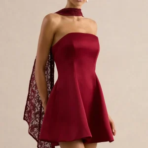 Lioray | Pañuelo De Encaje Burdeos