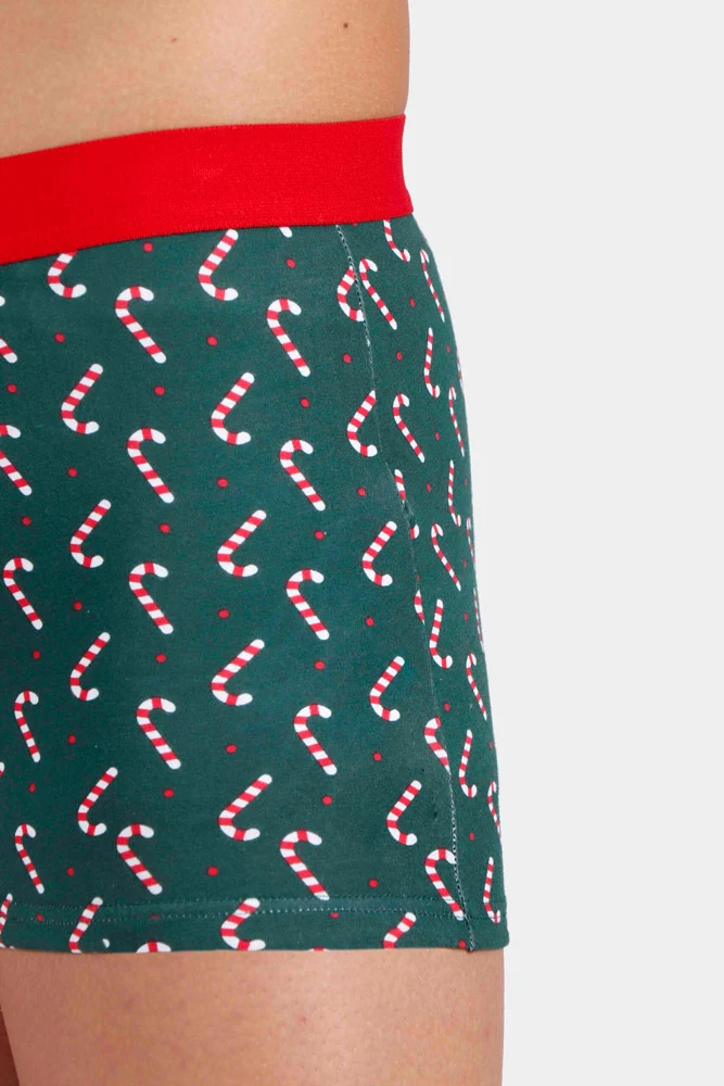 Calzoncillo Boxer Hombre Bastones Navideños - Imagen 6