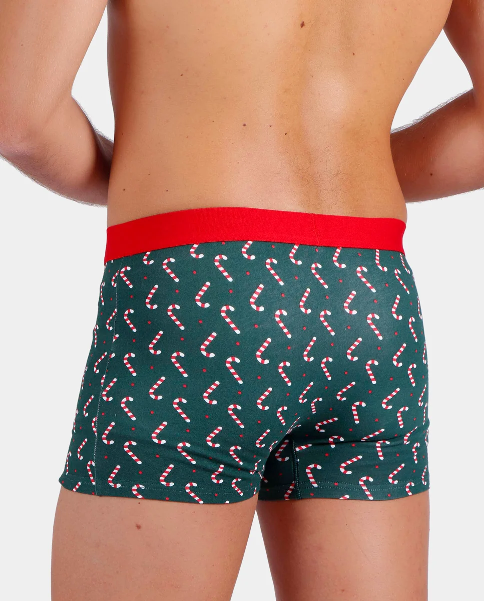 Calzoncillo Boxer Hombre Bastones Navideños - Imagen 5