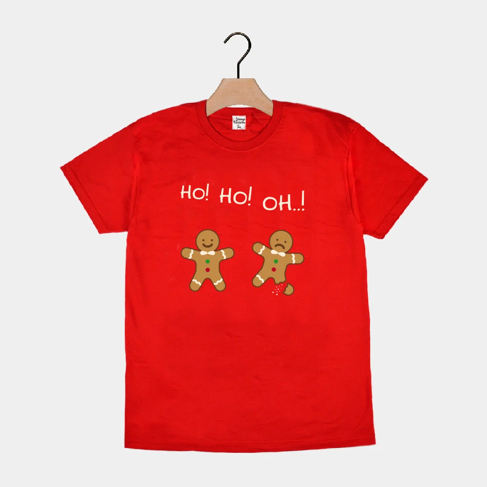 Camiseta de Navidad para Hombre y Mujer Roja Gingerbreads - Imagen 2