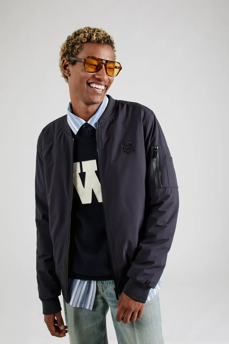Chaqueta Bomber Azul Marino