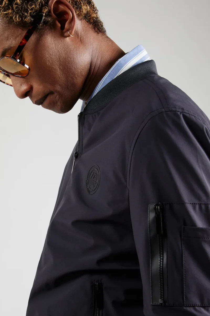 Chaqueta Bomber Azul Marino - Imagen 4