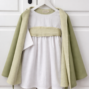 Capa Niñas Vichy Olive