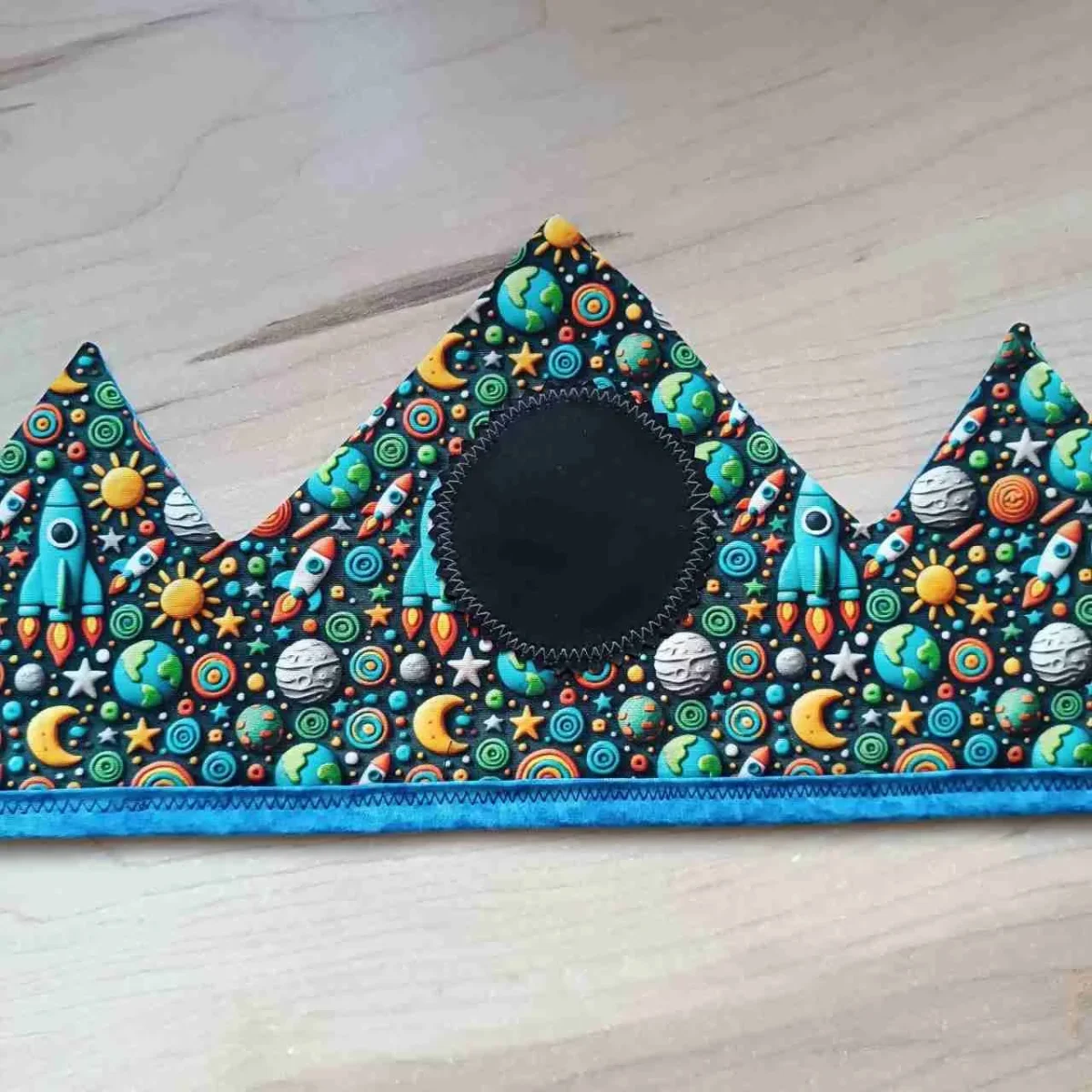 Corona de tela del espacio 3D
