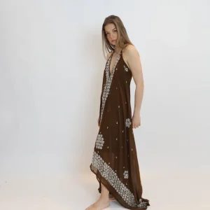 Vestido joya marrón 132