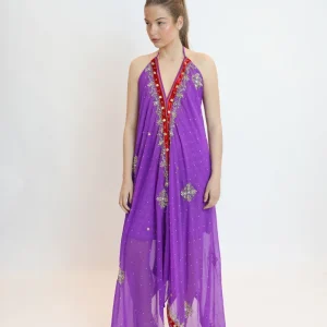Vestido joya morado 074