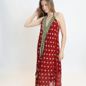 Vestido joya rojo 214