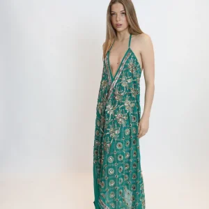 Vestido joya verde 224
