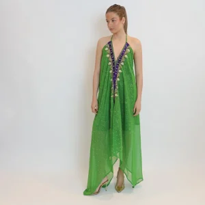 Vestido joya verde 107
