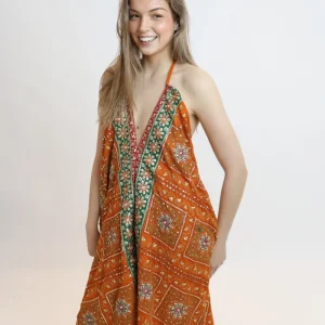 Vestido joya naranja 154