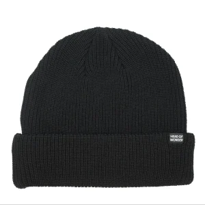 Gorro de merino XL HEAD OF WONDER Negro – Beanie