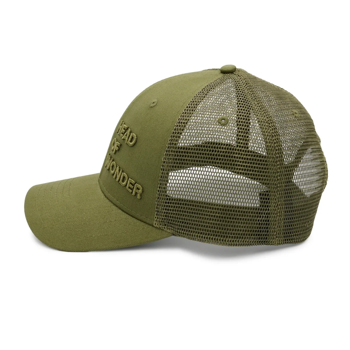 Gorra XL HEAD OF WONDER Verde oliva – Classic Trucker Hat - Imagen 3
