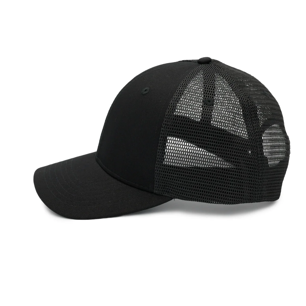 Gorra XL/XXL Minimalist Negra – Classic Trucker Hat - Imagen 3