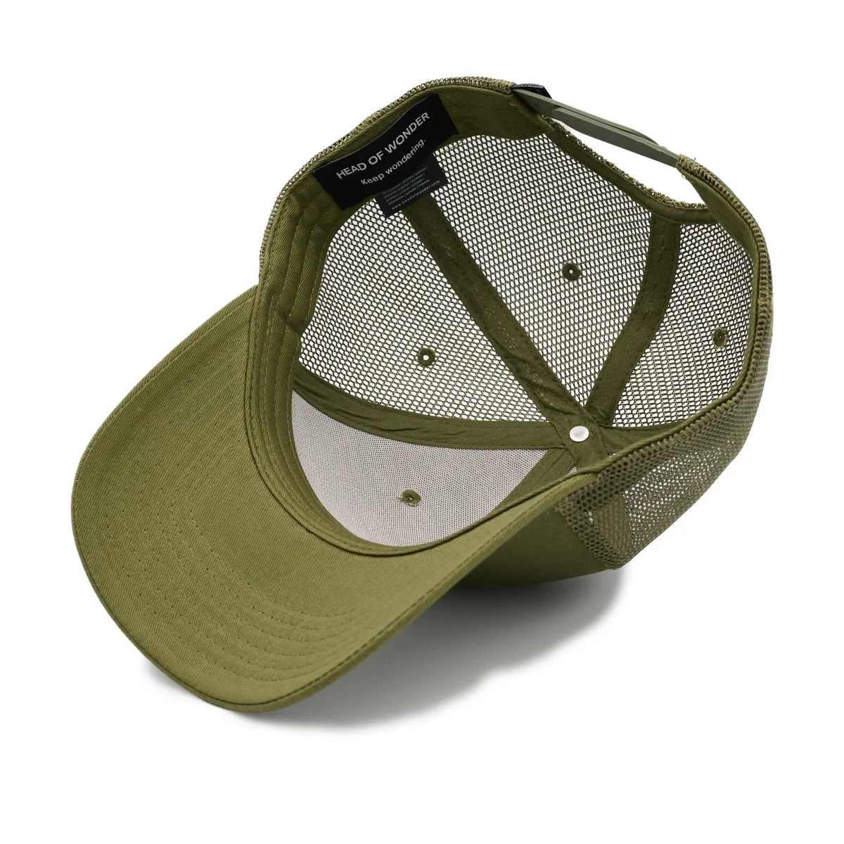 Gorra XL HEAD OF WONDER Verde oliva – Classic Trucker Hat - Imagen 5