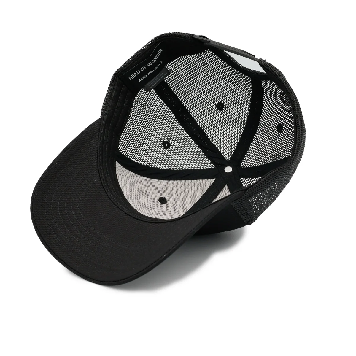 Gorra XL/XXL Minimalist Negra – Classic Trucker Hat - Imagen 5
