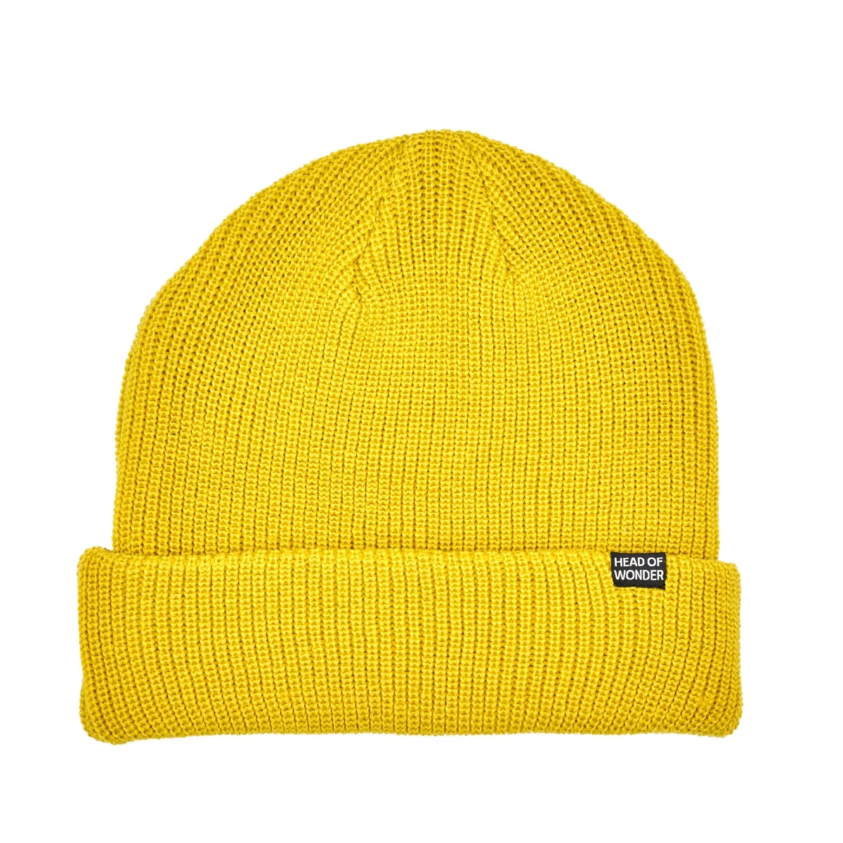 Gorro de merino XL HEAD OF WONDER Amarillo – Beanie - Imagen 2
