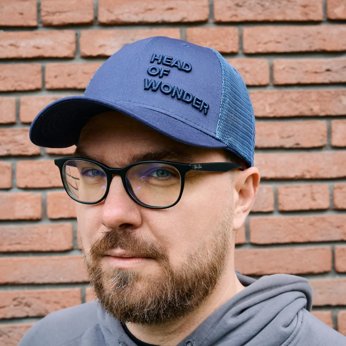 Gorra XL HEAD OF WONDER Azul marino – Classic Trucker Hat - Imagen 7