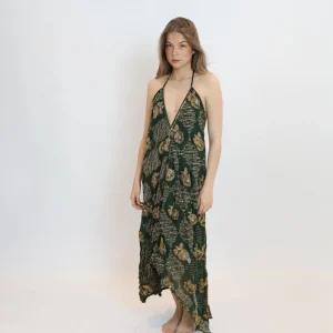 Vestido joya verde 041