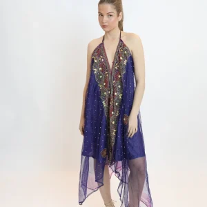 Vestido joya azul 071