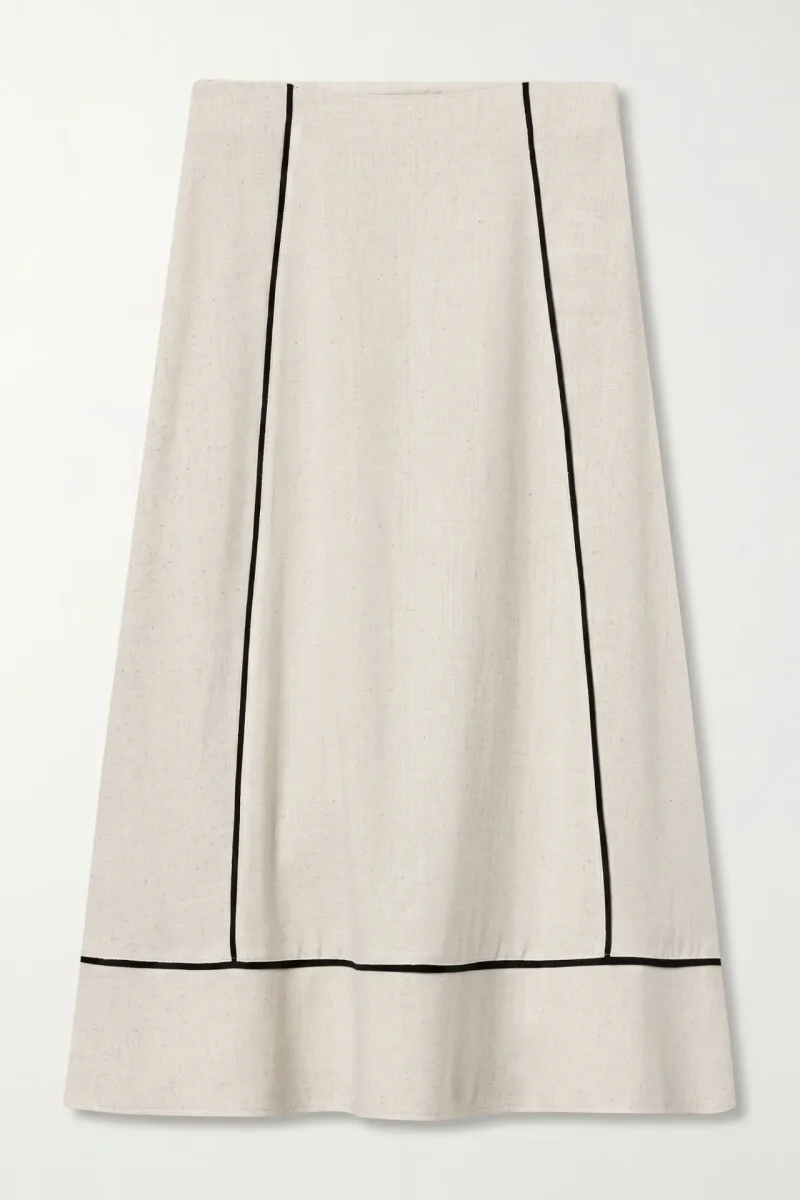 Falda Beige Lino - Imagen 4