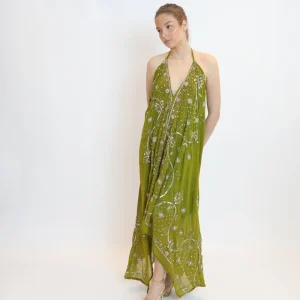 Vestido joya verde 101