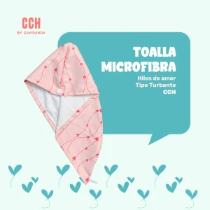 Toalla de Microfibra Tipo Turbante - Secado / Definición