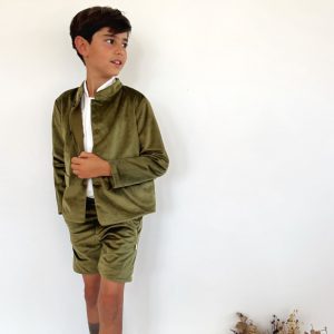 Chaqueta terciopelo verde oliva