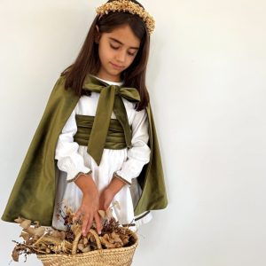 Fajín terciopelo verde oliva