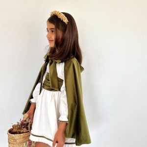 Capa terciopelo verde oliva