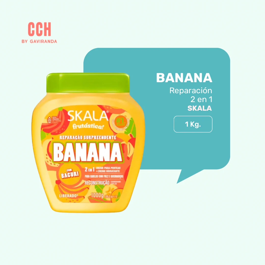 Tratamiento 3 en 1 skala banana 1 Kilo - Reparación/ textura media - Imagen 2
