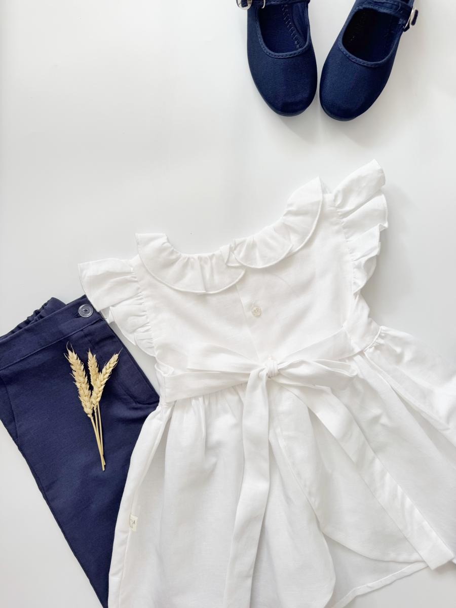 Blusa lino blanco lazada - Imagen 2