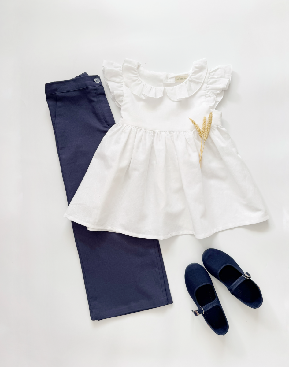 Blusa lino blanco lazada - Imagen 7