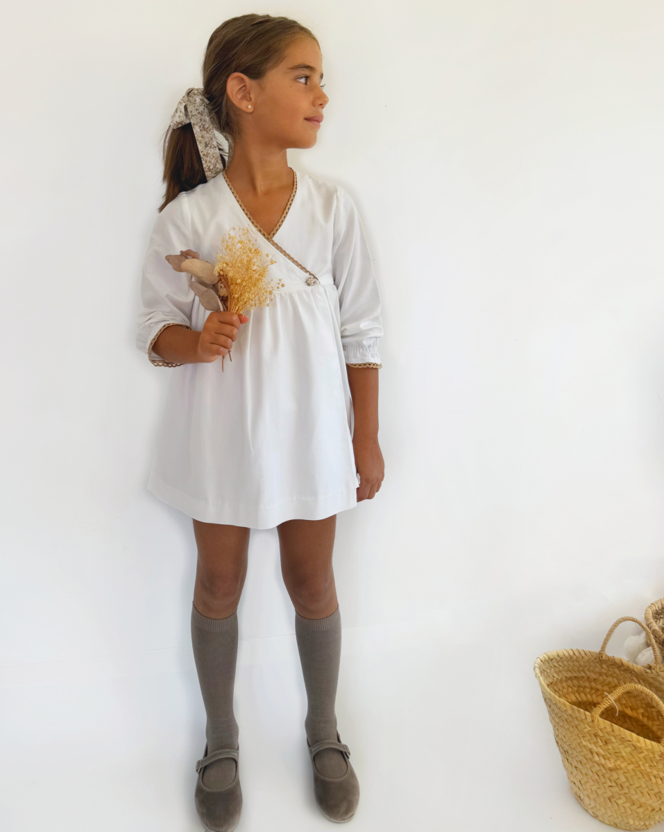 Vestido Niña Cruzado - Imagen 5