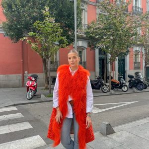 Chaleco salvaje pasarela naranja