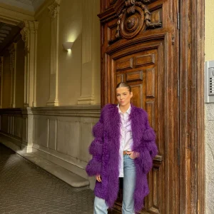 Abrigo salvaje morado
