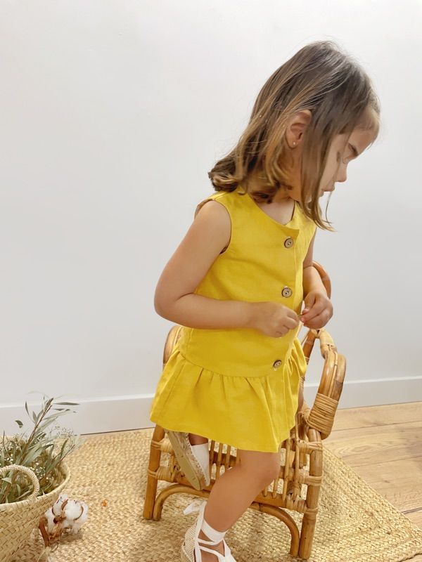Vestido Lino 1 volante - Imagen 5