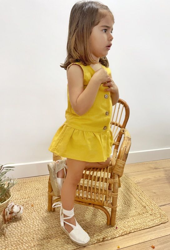 Vestido Lino 1 volante - Imagen 3
