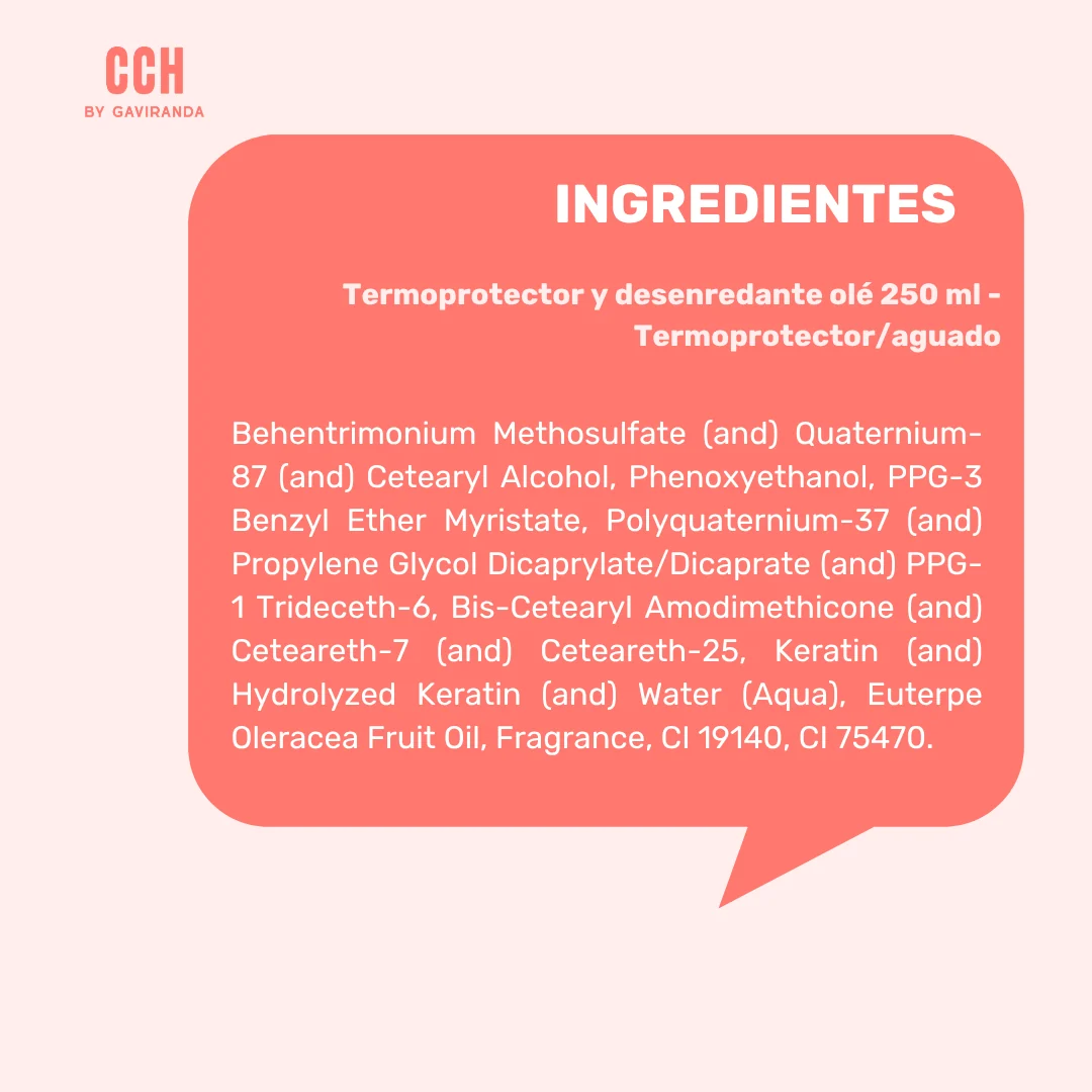 Termoprotector y desenredante olé 250 ml - Termoprotector/aguado - Imagen 3