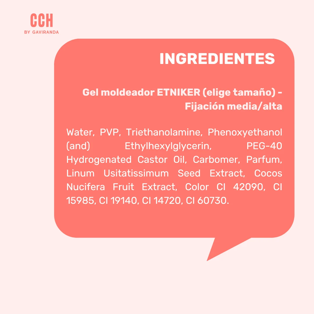 Gel moldeador ETNIKER (elige tamaño) - Fijación media/alta - Imagen 4
