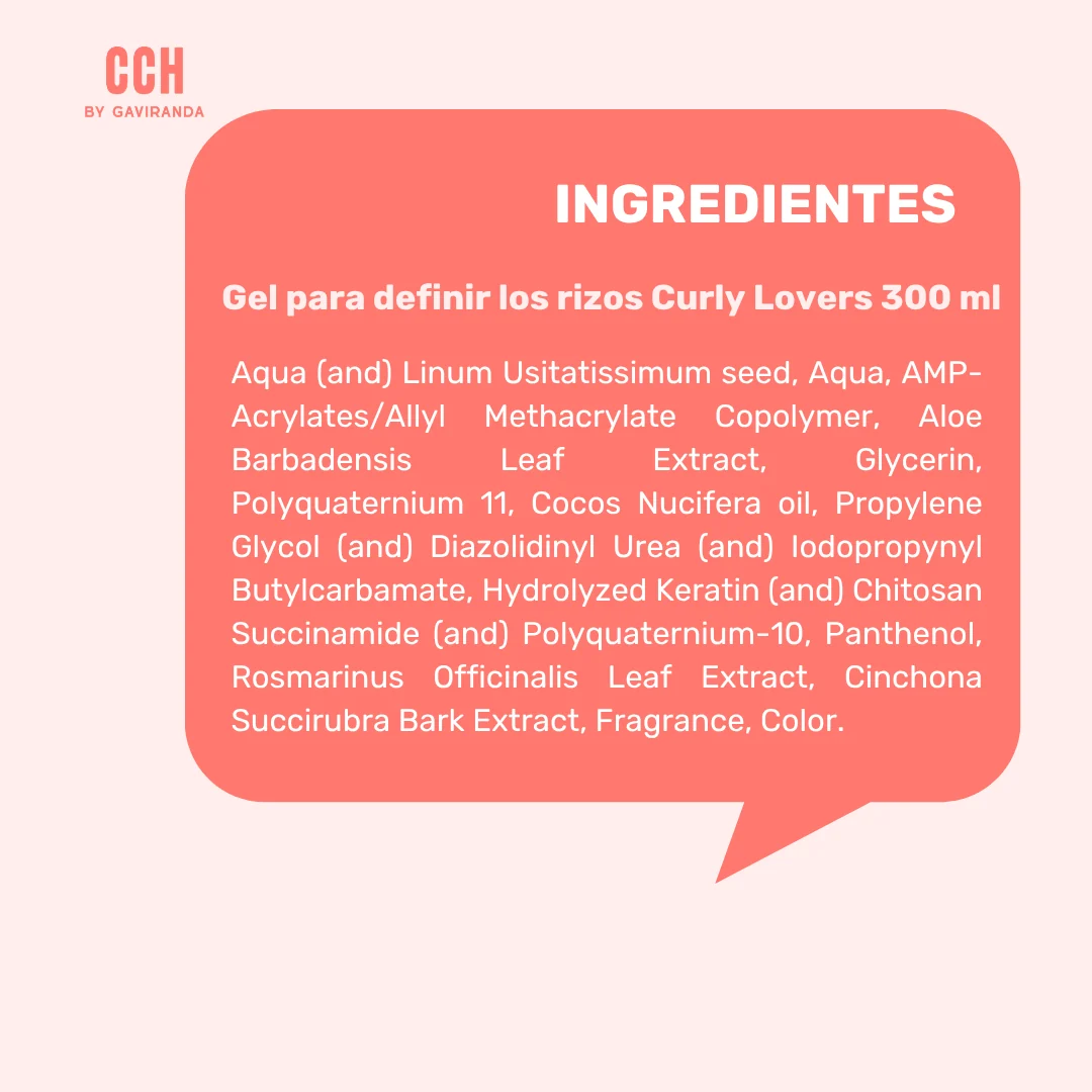 Gel para definir los rizos Curly Lovers 300 ml- (Elige grosor de pelo)- Fijación baja/media - Imagen 6